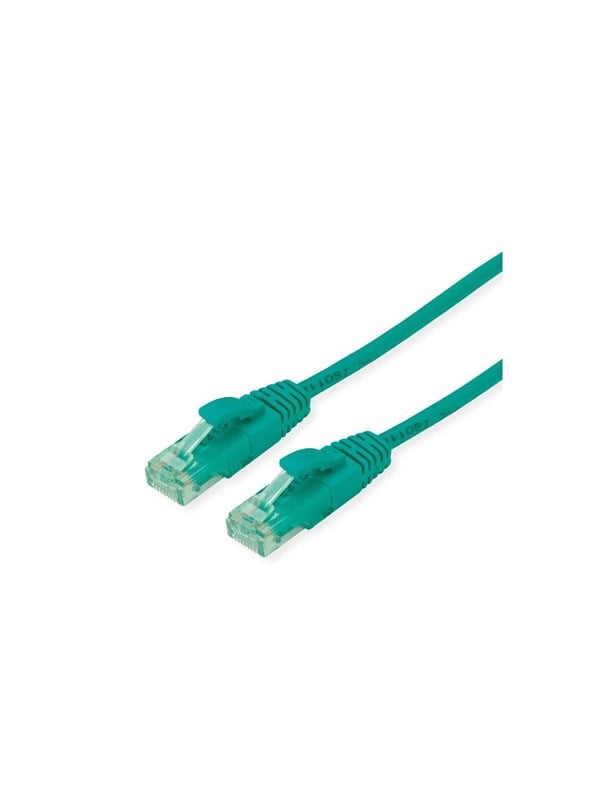 Roline Recycled Material patch cable - 15 m - green - Grøn