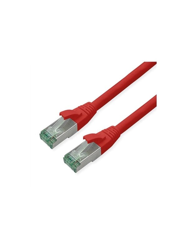 Roline Recycled Material patch cable - 10 m - red pantone 199C - Rød