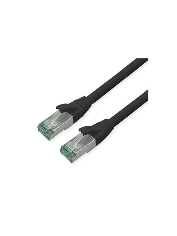 Roline Recycled Material patch cable - 10 m - black pantone 3C - Sort