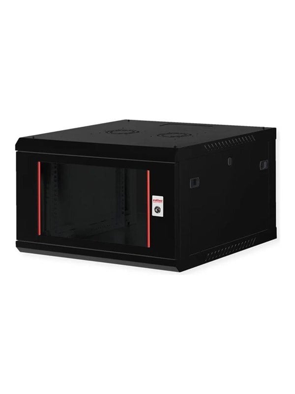 Vægmonteret 19-tommer rackskab ROLINE Basic Plus 6U - 600 x 600 mm, sort