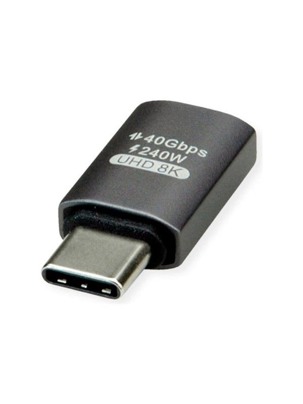 USB-C adapter ROLINE 12.03.2931 USB4 Gen 3x2 han/hun - sølv