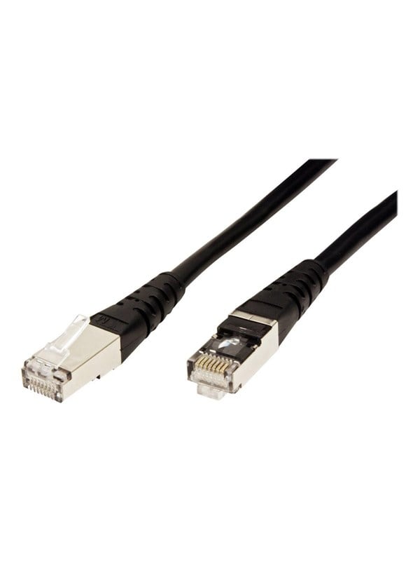 Patchkabel ROLINE Kat.6 Class E S/FTP PiMF RJ-45 - sort, 10 m