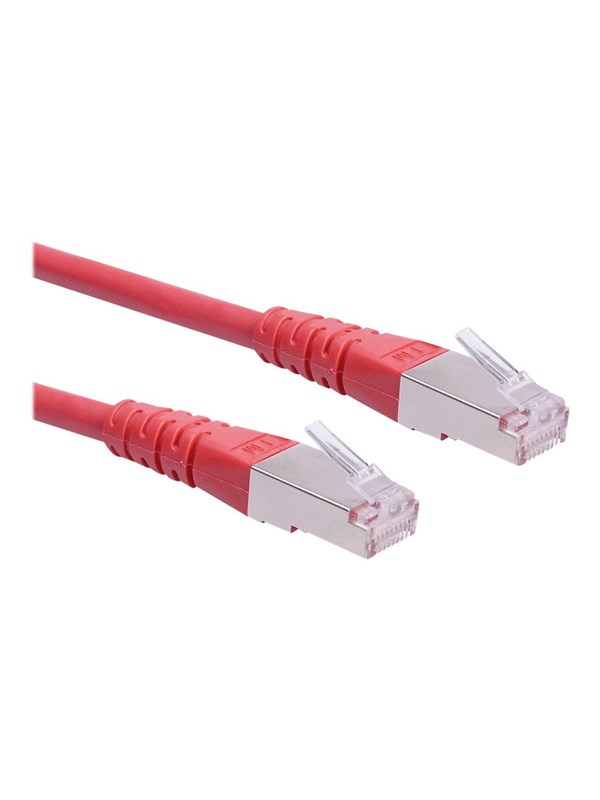 Netværkskabel ROLINE Kat.6 Class E S/FTP PiMF RJ-45 - rød 15 m