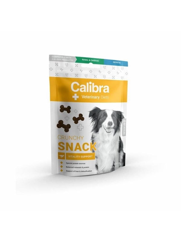 Calibra Veterinary Diets Crunchy Snack - Vitality Support hundegodbid, 120 g
