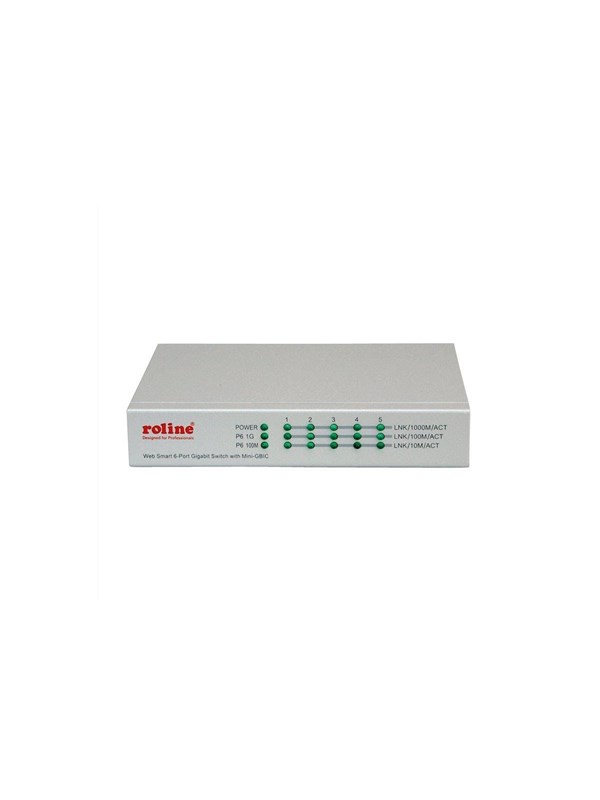 Gigabit-switch ROLINE 21.14.3523 WebSmart - 5x RJ-45 + 1x SFP