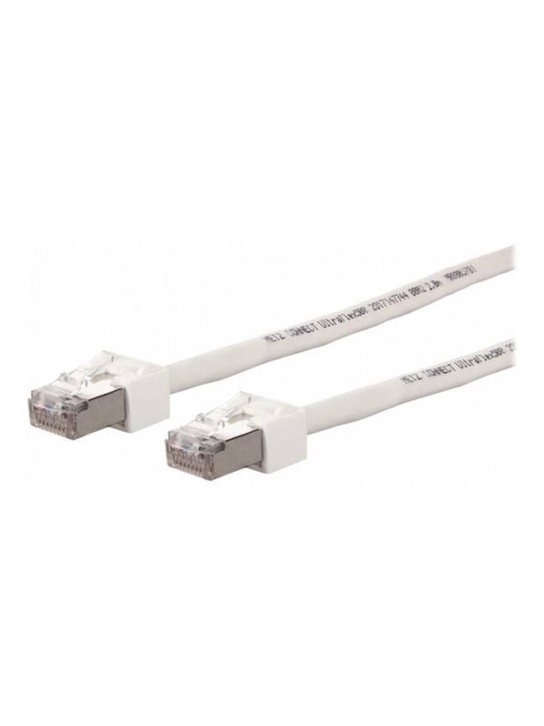 METZ CONNECT Ultraflex500 - patch cable - 5 m - white - Hvid - 5m