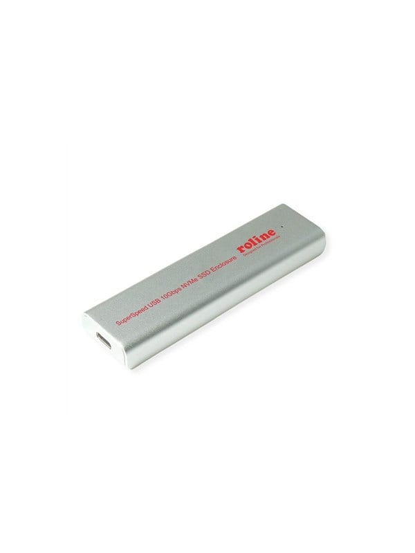 Eksternt SSD-kabinet ROLINE 16.01.4148 M.2 NVMe til USB-C - sølv