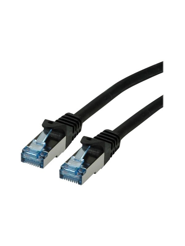 Patchkabel ROLINE Cat.6A S/FTP LSOH - sort, 10 m