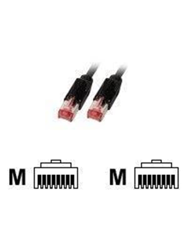 EFB NORDIC EFB-Elektronik patch cable - 1.5 m - black - Sort - 1m
