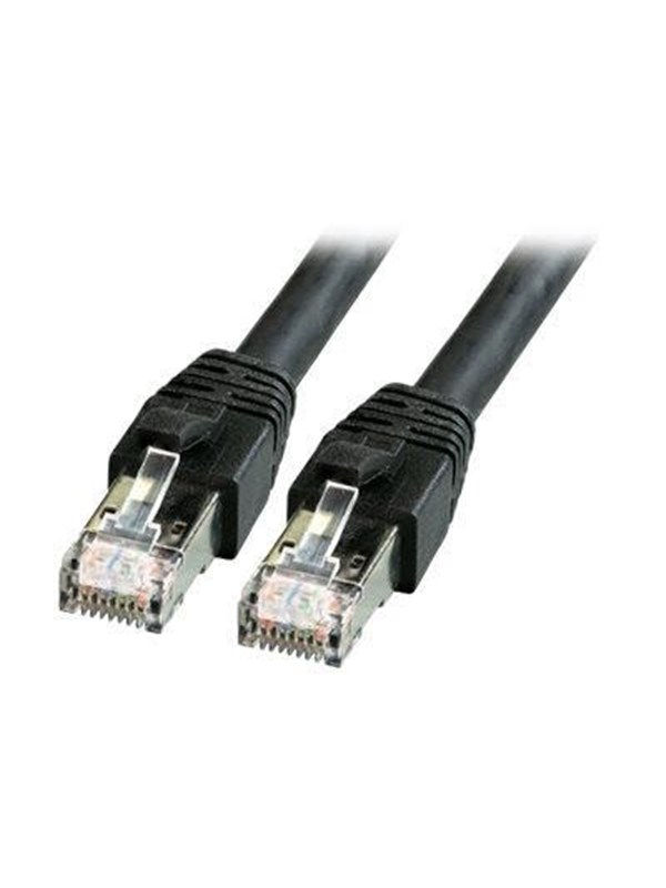 EFB Elektronik RJ45 Patchkabel S/FTP, Cat.8.1,BC, LSZH, 7,5m, zwart CAT 8.1 S/FTP CU 7,5m Sort