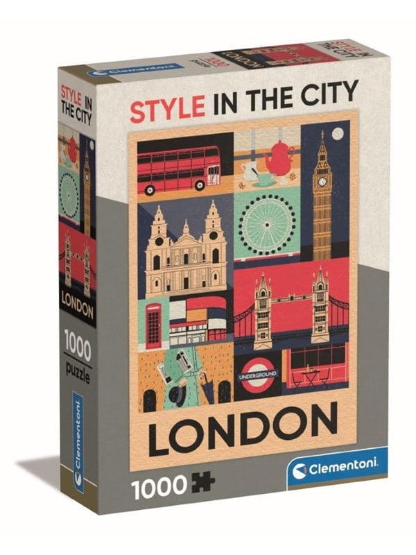 Puslespil HQC Style in the City - London, 1000 brikker