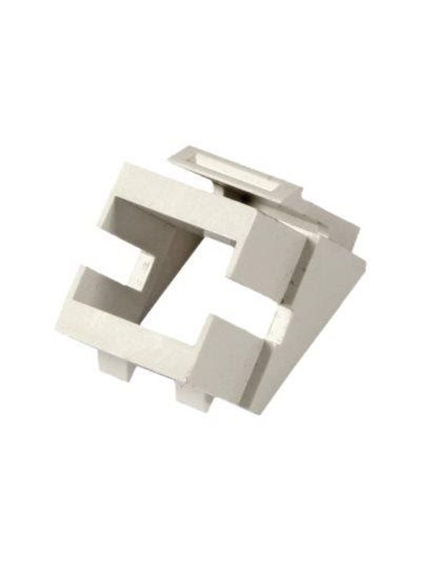 EFB-Elektronik GmbH Kunststoffrahmen fALr Keystone weiAz, Passen in alle Patchpanels oder Dosen mit Keystone-Ausbruch fALr flanschlose Kupplungen billede