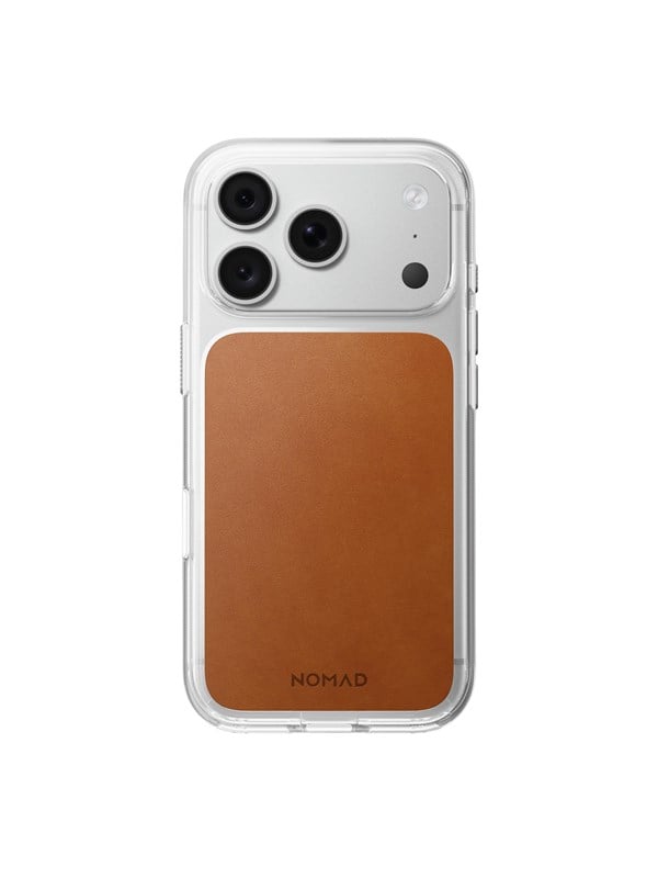 Nomad Clear Leather Case - saddle (Horween) - iPhone 18 Pro/17 Pro