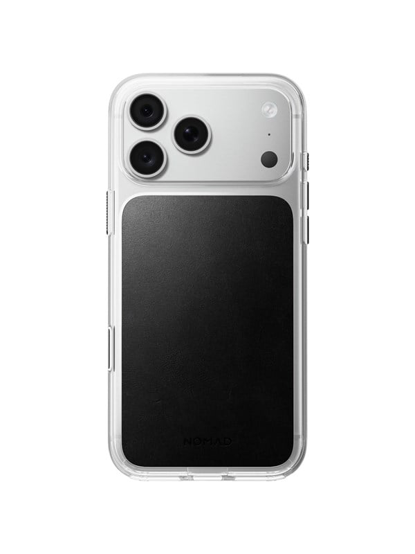 Nomad Clear Leather Case - black (Horween) - iPhone 18 Pro Max/17 Pro Max