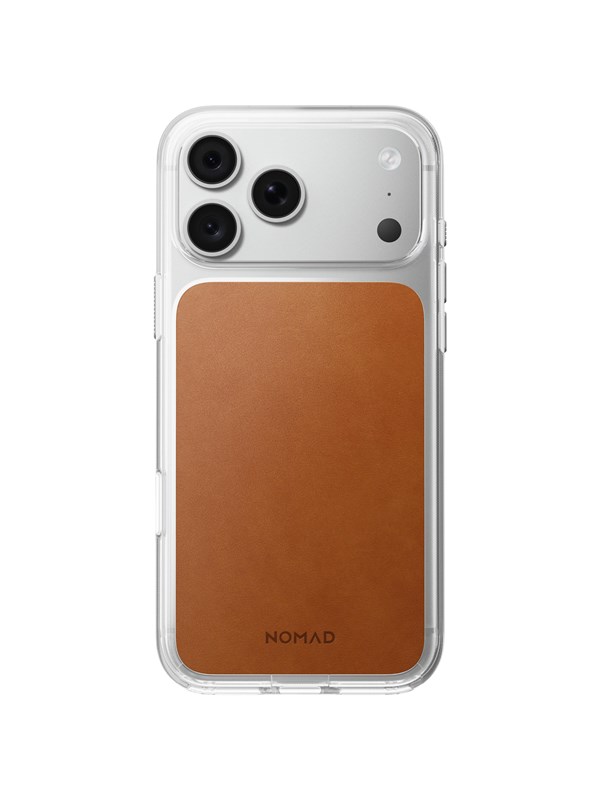 Nomad Clear Leather Case - saddle (Horween) - iPhone 18 Pro Max/17 Pro Max