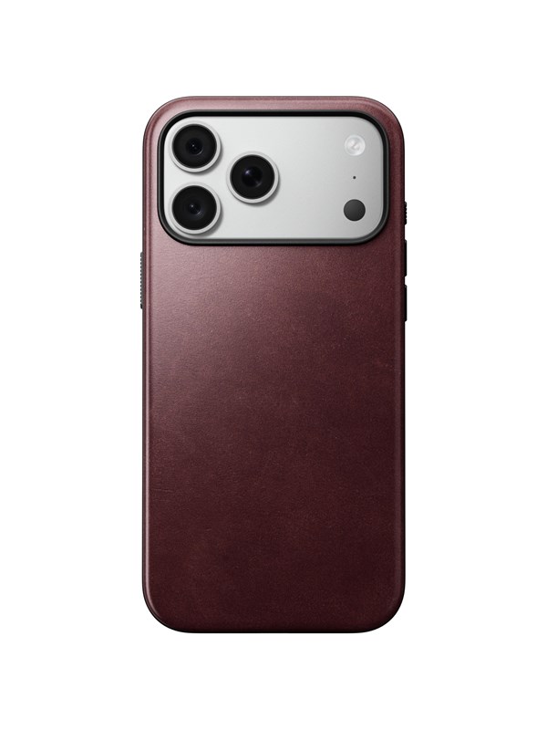 Nomad Modern Leather Case - burgundy (Horween) - iPhone 18 Pro Max/17 Pro Max