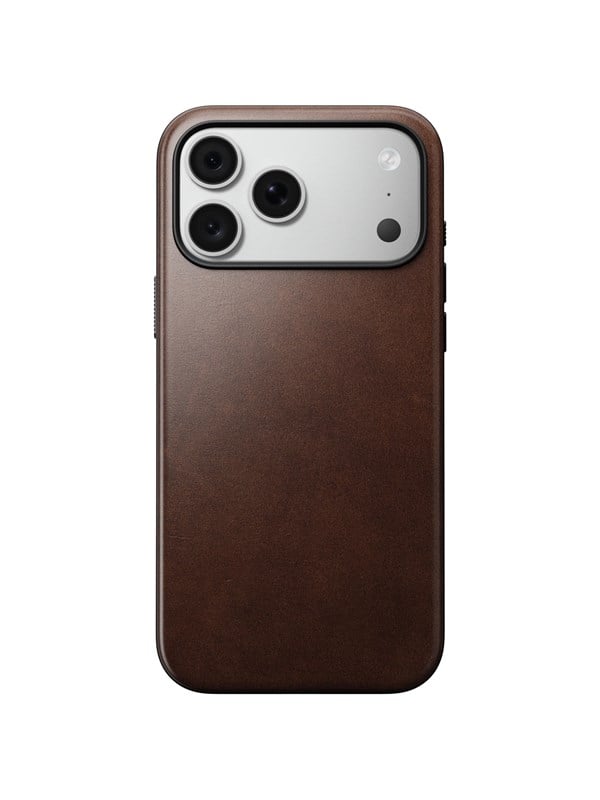 Nomad Modern Leather Case - rustic brown (Horween) - iPhone 18 Pro Max/17 Pro Max