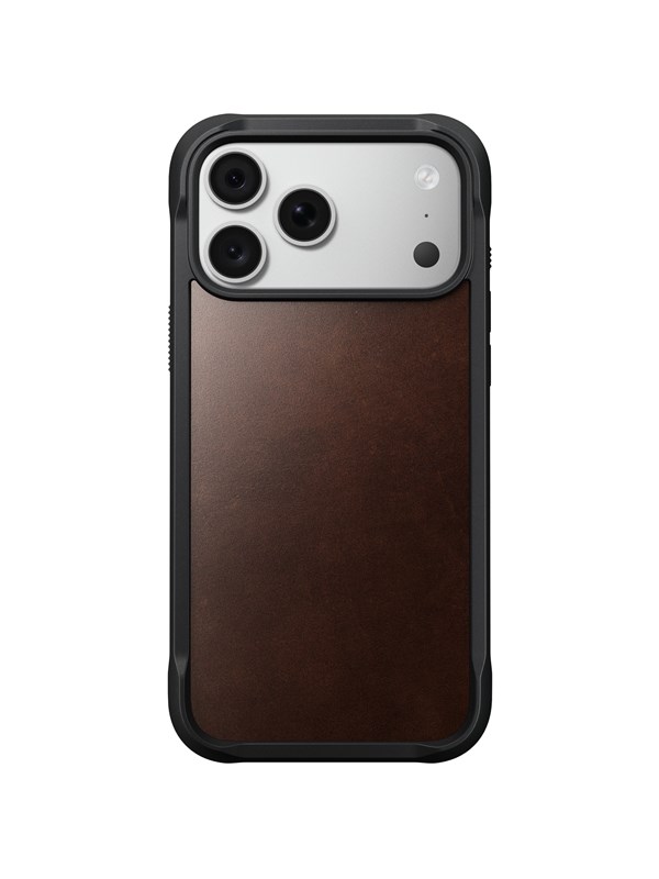 Nomad Rugged Leather Case - rustic brown (Horween) - iPhone 18 Pro Max/17 Pro Max