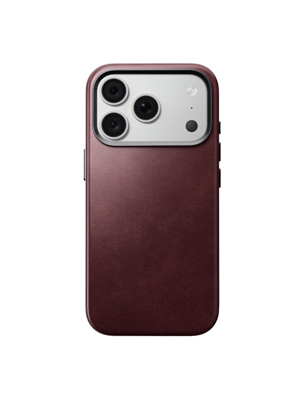 Nomad Traditional Leather Case - burgundy (Horween) - iPhone 18 Pro/17 Pro
