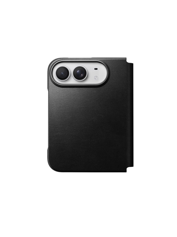 Nomad Traditional Leather Folio - Black (Horween Leather) - iPhone Duo