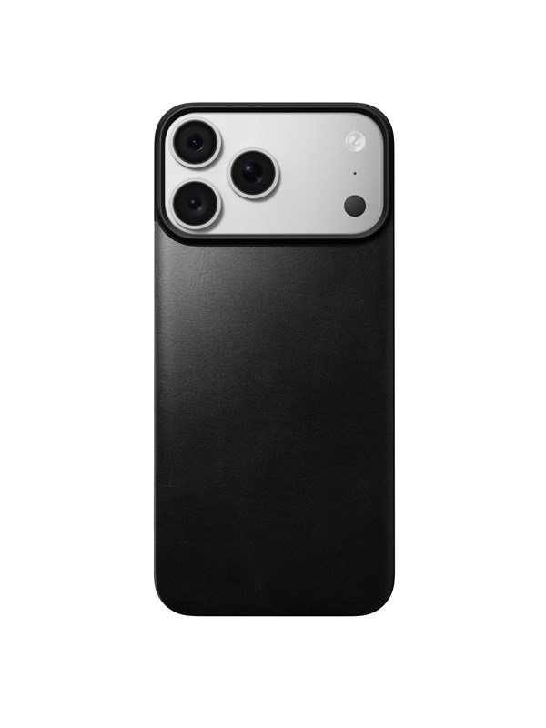 Nomad Magnetic Leather Back - black (Horween) - Magsafe - iPhone 18 Pro Max/17 Pro Max