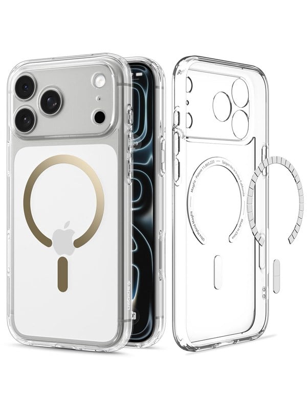Spigen Ultra Hybrid MagSafe - clear gold - iPhone 18 Pro/17 Pro