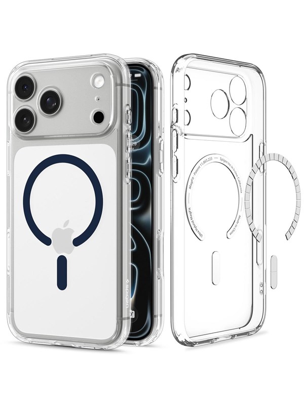 Spigen Ultra Hybrid MagSafe - clear deep blue - iPhone 18 Pro/17 Pro