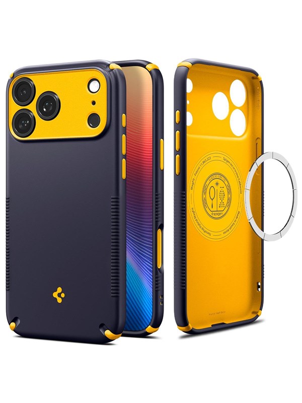 Spigen iPhone 2026 Pro/ 17 Pro Nano Pop Hybrid MagFit Blueberry Navy Beskyttelsescover