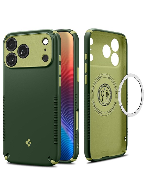 Spigen iPhone 2026 Pro/ 17 Pro Nano Pop Hybrid MagFit Avo Green Beskyttelsescover