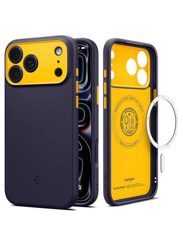 Spigen iPhone 2026 Pro/ 17 Pro Nano Pop MagFit Blueberry Navy Beskyttelsescover