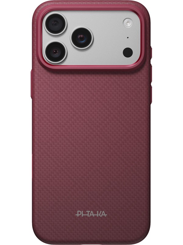 PITAKA Summa Case Argyle - Burgundy - iPhone 18 Pro Max/17 Pro Max