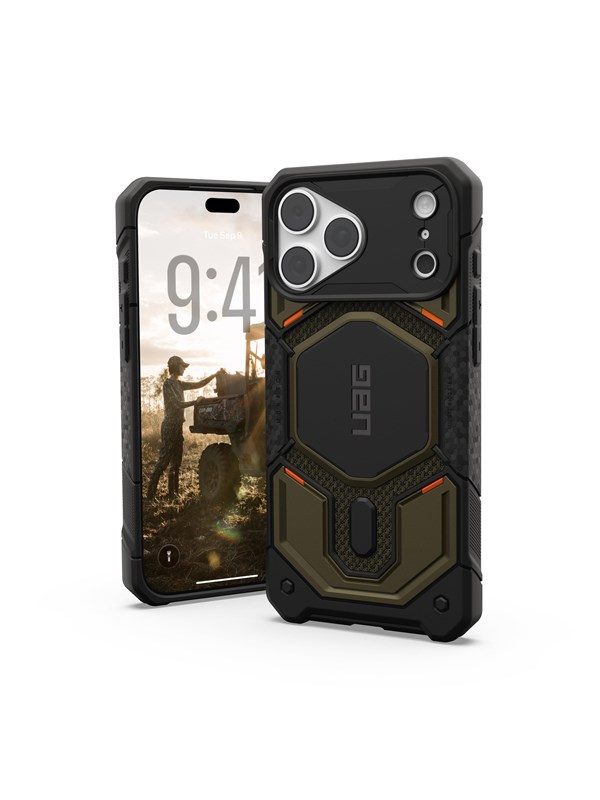 UAG Monarch Pro MagSafe - kevlar element green - iPhone 18 Pro Max/17 Pro Max