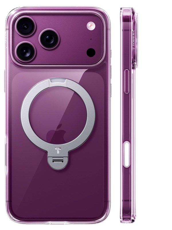 TORRAS Ostand Q3 Spin iPhone 17 Pro/18 Pro Cover, Klar