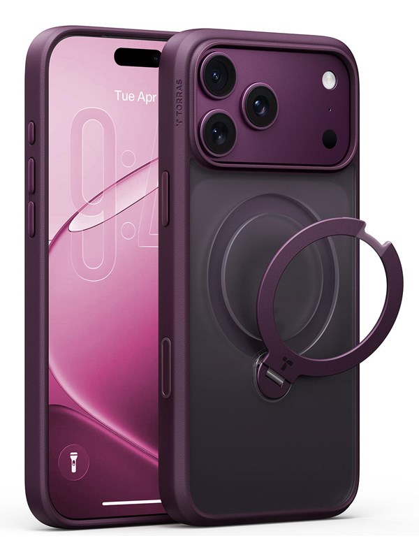 TORRAS Ostand Q3 Spin iPhone 17 Pro/18 Pro, Lilla