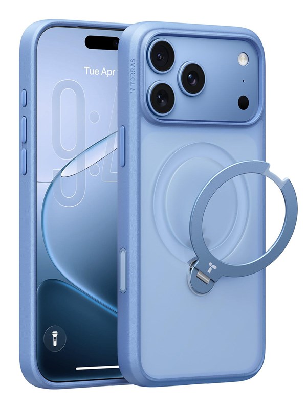 TORRAS Ostand Q3 Spin iPhone 17 Pro Max/18 Pro Max, Blå