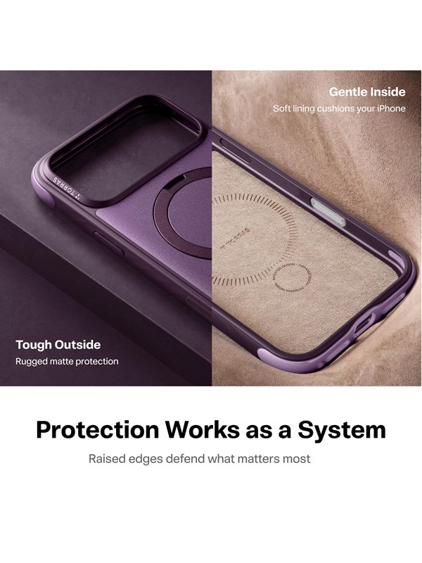 Torras Ostand Q3 Rugg - purple - iPhone 18 Pro Max