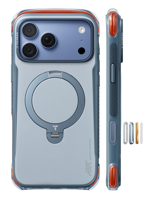 Torras Ostand Q3 Air Pro - polar slate blue - iPhone 18 Pro Max