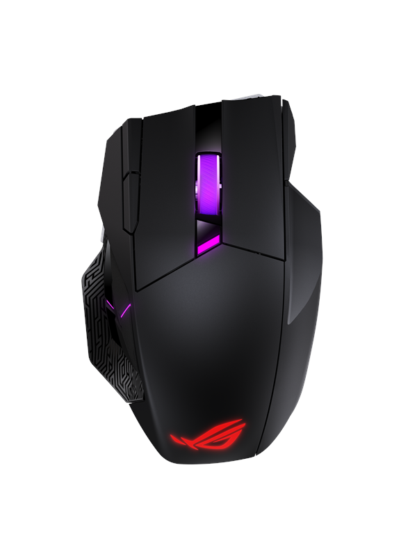 ASUS ROG Spatha X 65K - Gaming Mus - Optisk - 12 knapper - Sort