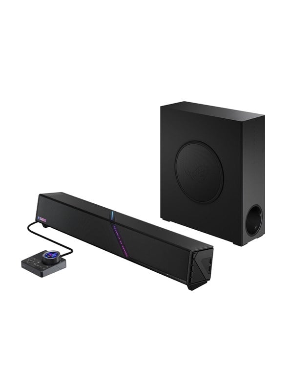 ASUS ROG Gjallar Gaming Soundbar with Wireless Subwoofer - 2.1.2-channel - Sort
