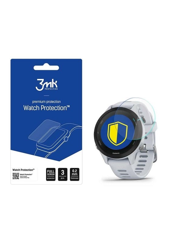 3mk Watch ProtectionTM v. FlexibleGlass Lite hybrid Glass - Garmin Forerunner 255s Music