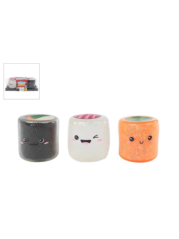 Trend Toys Kawaii Squishy Sushi 3pcs 7cm In Takeaway box