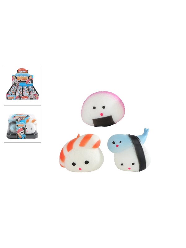 Trend Toys Kawaii Squishy Sushi 5cm 3pcs In Takeaway Box CDU.