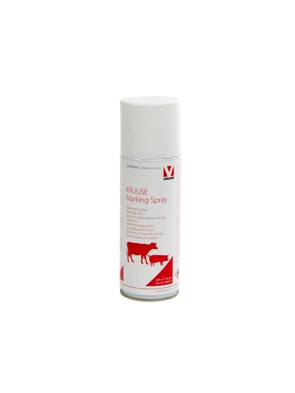 KRUUSE Mærkespray, rød, 200 ml, 12 stk.