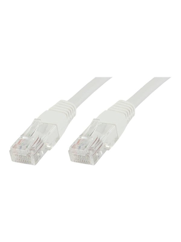 U/UTP CAT6 1 meter white PVC unshielded network cable, PVC, 4x2xAWG 26 CCA