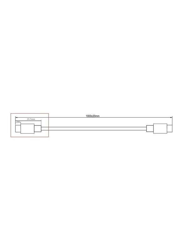 MicroConnect - USB-C cable - USB-C to USB-C - 1 m