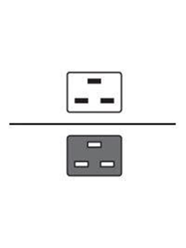 MicroConnect - Strømkabel - IEC 60320 C20 til IEC 60320 C19 - 3 m - rød