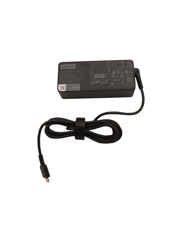 Lenovo - USB-C strømadapter - AC 100-240 V - 65 Watt - CRU - for IdeaPad Gaming 3 16ARH7 ThinkPad C14 Chromebook L13 Gen 3 L13 Yoga Gen 3