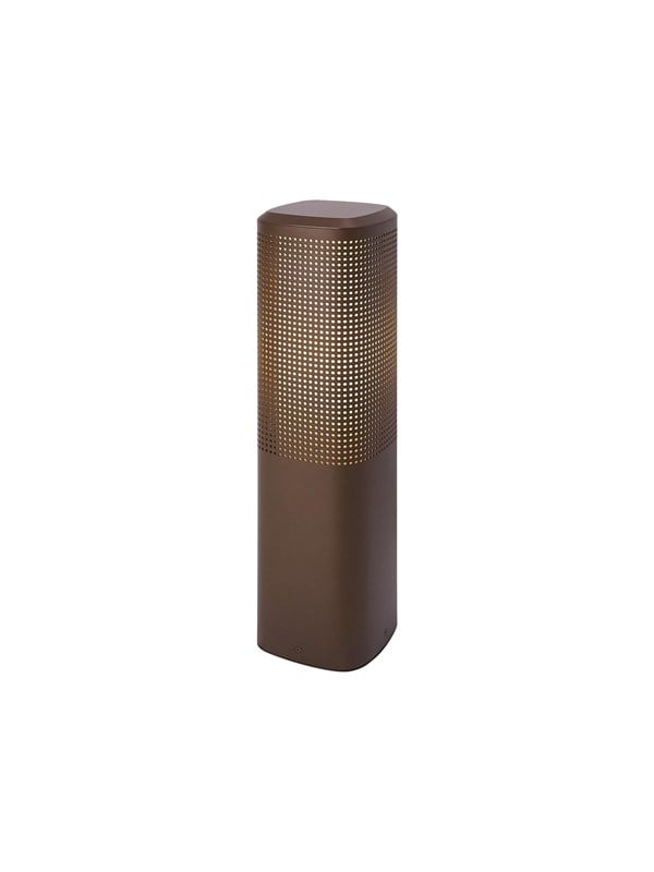 Sidara Seaside sokkellampe, brun, IP54, E27 - Nordlux - Moderne - Aluminium - Med én lyskilde