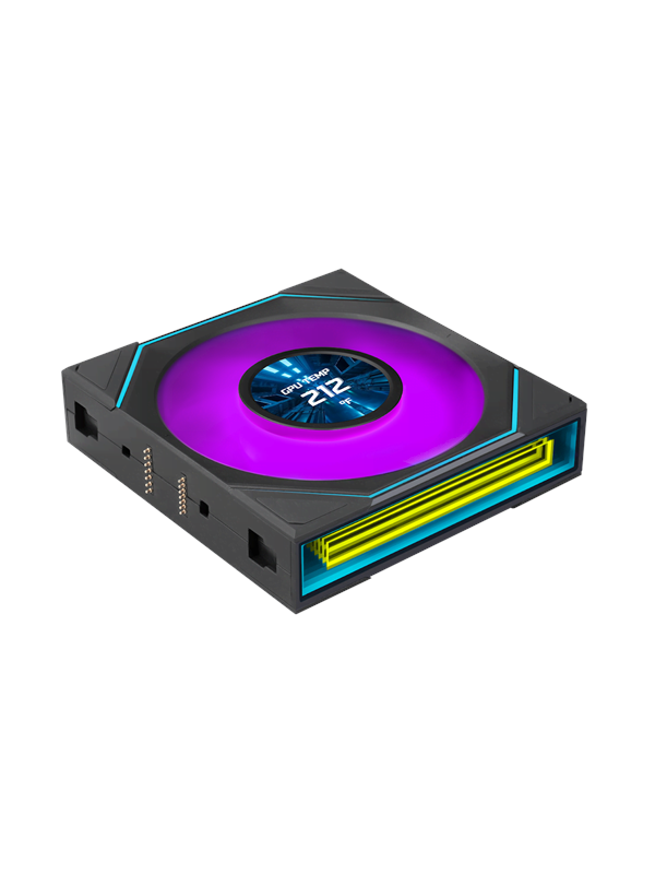 Lian Li UNI FAN SLINF LCD FLEX 120 Reversed (1pcs) - Kabinet køler - 120mm - Sort med RGB LED lys - 31 dBA