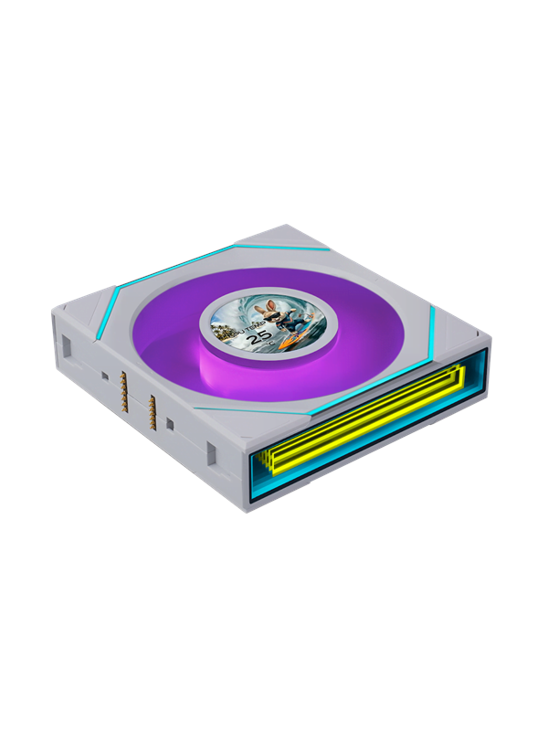 Lian Li UNI FAN SLINF LCD FLEX 120 Reversed (1pcs) - Kabinet køler - 120mm - Hvid med RGB LED lys - 31 dBA